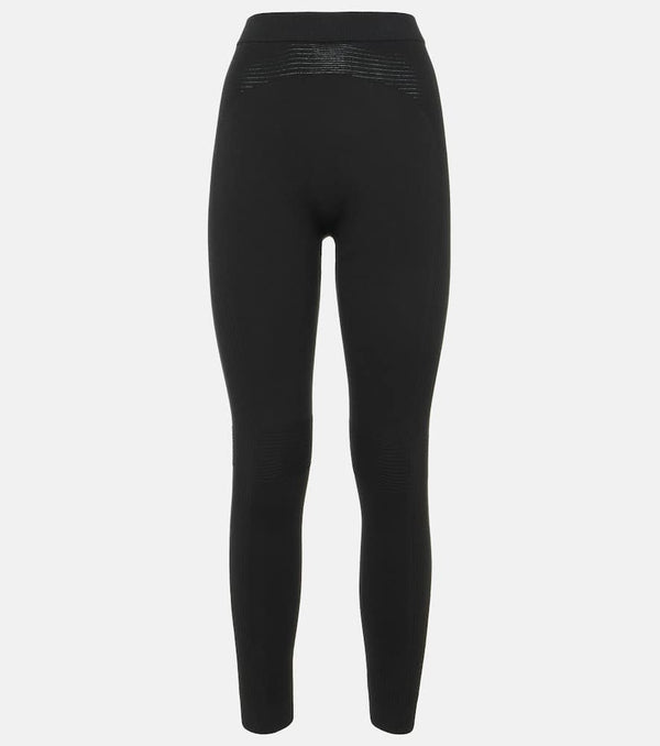 Loro Piana Ribbed-knit silk-blend leggings