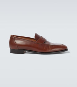 Loro Piana Sergio leather penny loafers