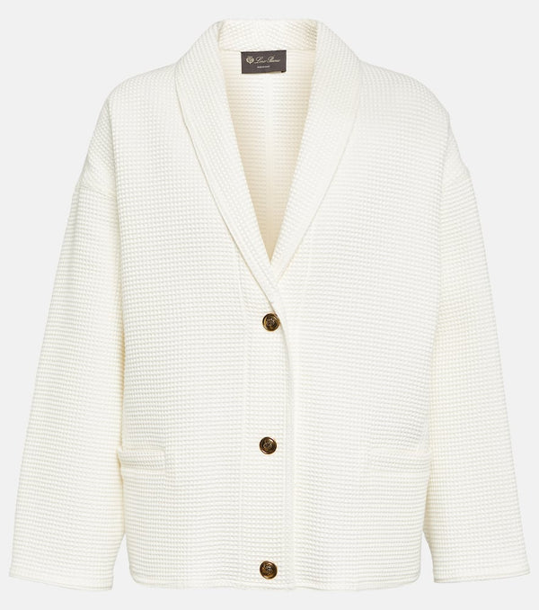 Loro Piana Shana waffle-knit cotton jacket