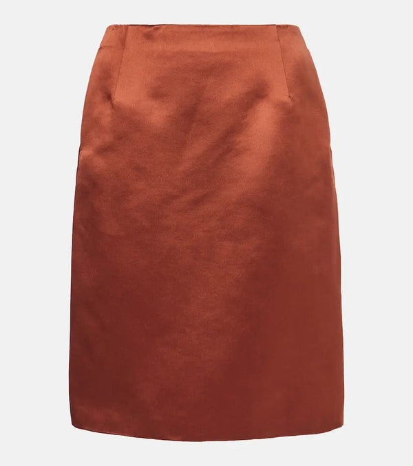 Loro Piana Silvia duchess midi skirt | LYBSTORE