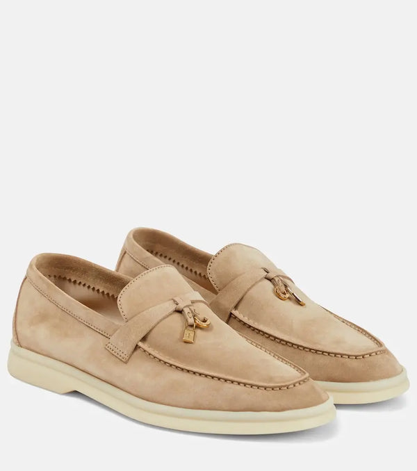 Loro Piana Summer Charms Walk suede loafers