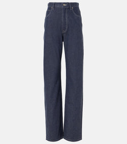 Loro Piana Tye high-rise wide-leg jeans