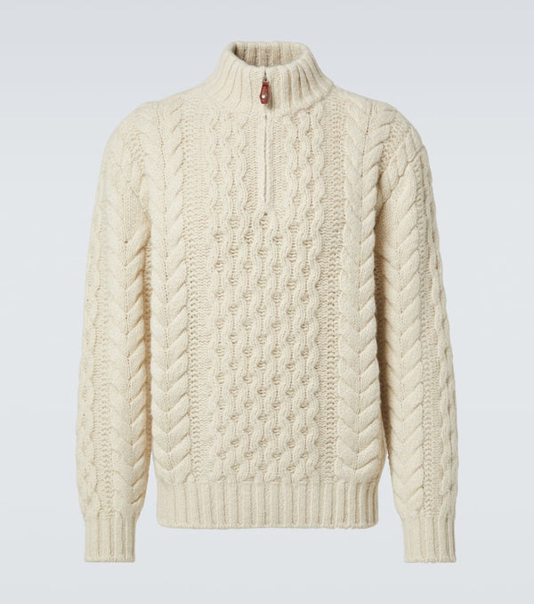 Loro Piana Valduggia half-zip cashmere sweater