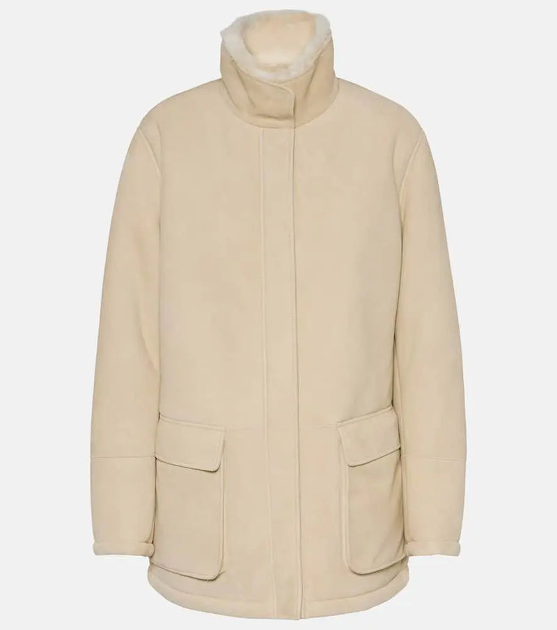 Loro Piana Voyageur shearling-lined suede jacket