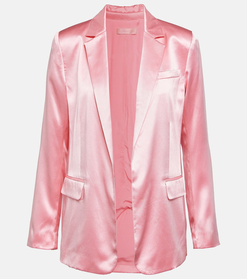 LoveShackFancy Astara silk blazer