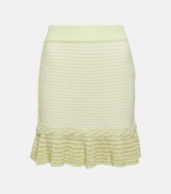 LoveShackFancy Heiress high-rise tweed miniskirt | LYBSTORE