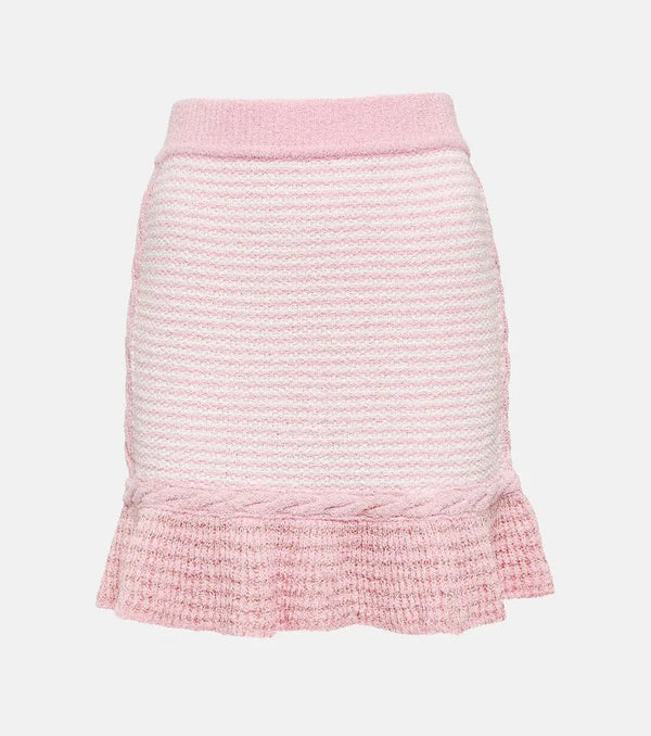 LoveShackFancy Heiress knitted miniskirt | LYBSTORE