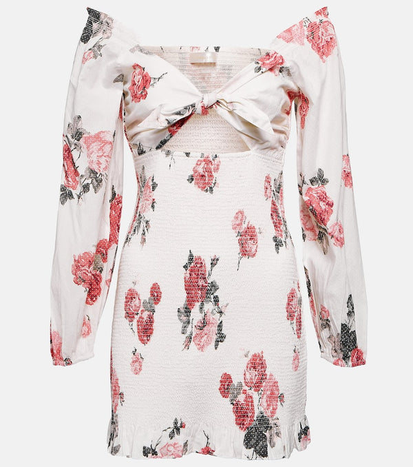 LoveShackFancy Kyndra floral cotton minidress | LYBSTORE