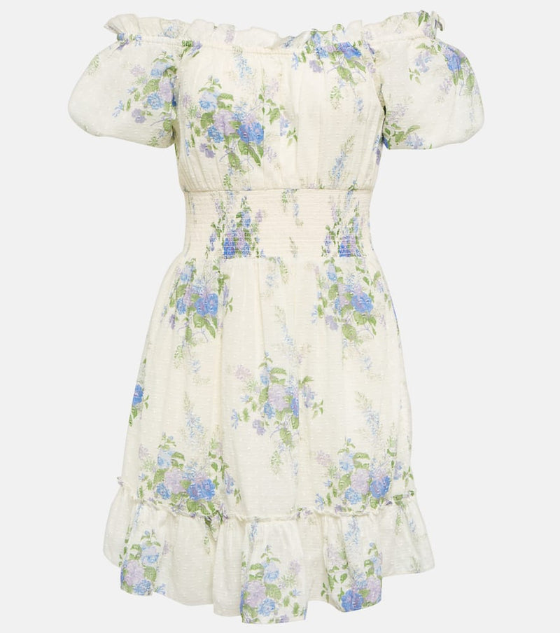 LoveShackFancy Lai floral cotton minidress