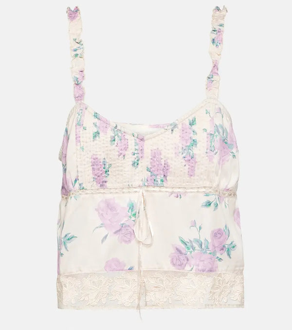 LoveShackFancy Lanzo floral top | LYBSTORE