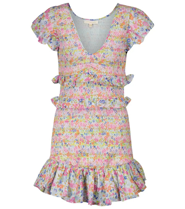 LoveShackFancy Sonora floral cotton minidress | LYBSTORE