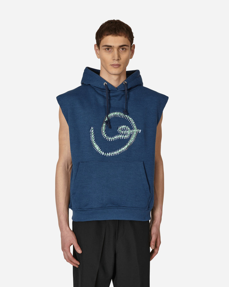 Lueder Goblin Sleeveless Hooded Sweatshirt Blue