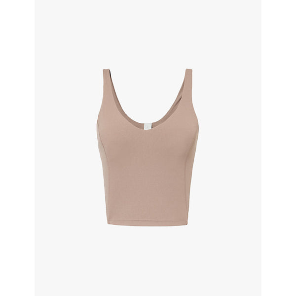 Womens Lululemon V-neckline cropped stretch-woven top