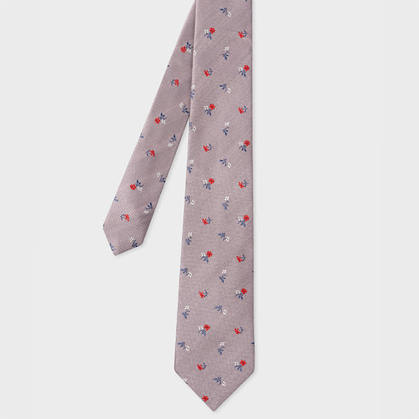 Paul Smith Pink 'Mini Flowers' Tie