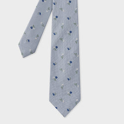 Paul Smith Blue 'Mini Flowers' Tie