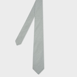 Paul Smith Green Cotton Stripe Tie