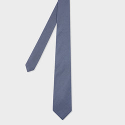 Paul Smith Blue Cotton Stripe Tie