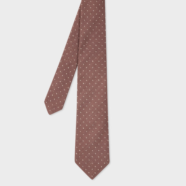 Paul Smith Red Cubic Polka Dot Tie