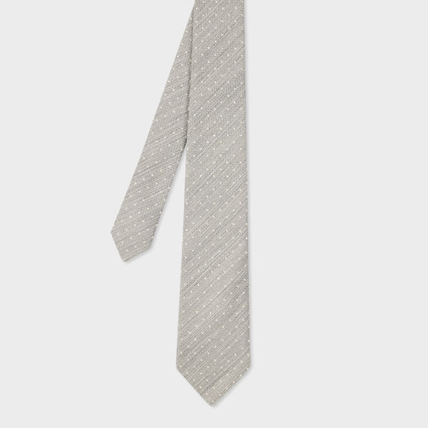 Paul Smith Grey Cubic Polka Dot Tie