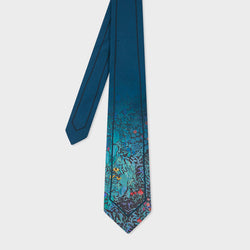 Paul Smith Blue 'Abstract Collections' Silk Tie