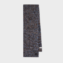 Paul Smith Grey Chunky Knitted Twist Scarf