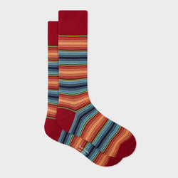 Paul Smith Red Ombre Stripe Socks