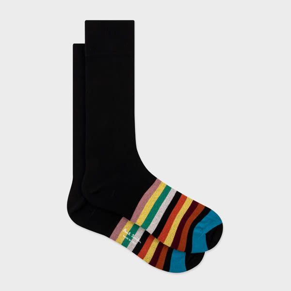 Paul Smith Black Stripe Tipping Socks