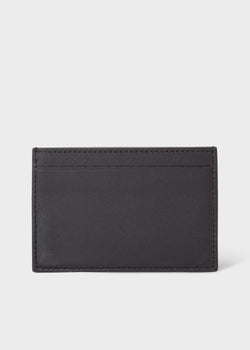 Paul Smith Black Leather Monogrammed Credit Card Holder