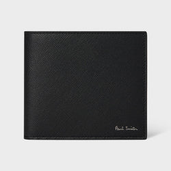 Paul Smith Black 'Signature Stripe Balloon Mount Fuji' Interior Billfold Wallet