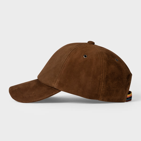 Paul Smith Brown Suede Baseball Cap