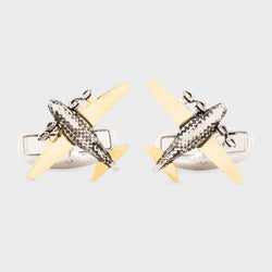 Paul Smith Multi-Metal 'Plane' Cufflinks Metallics