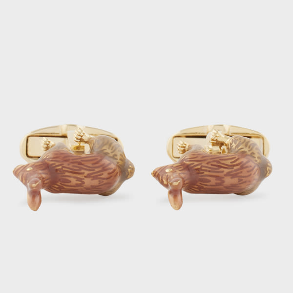 Paul Smith Bunny Cufflinks White