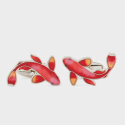 Paul Smith Red Koi Carp Cufflinks