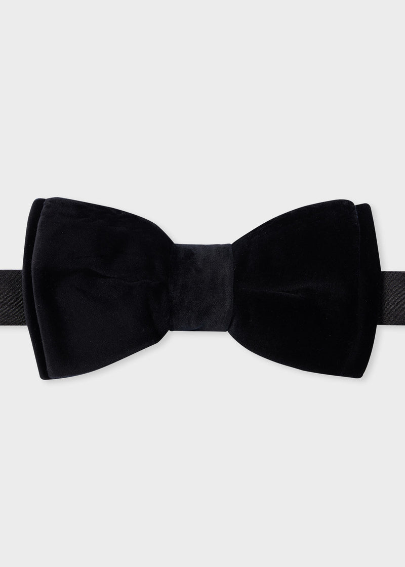 Paul Smith Black Velvet Pre-Tied Bow Tie