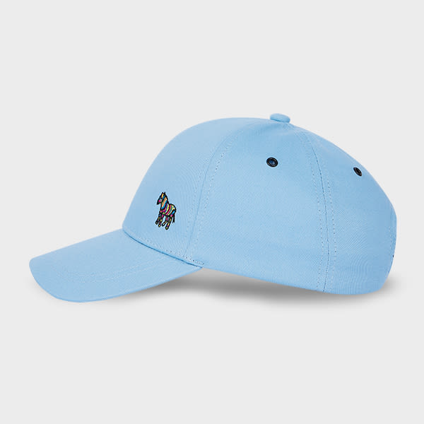 PS Paul Smith Light Blue Zebra Logo Baseball Cap