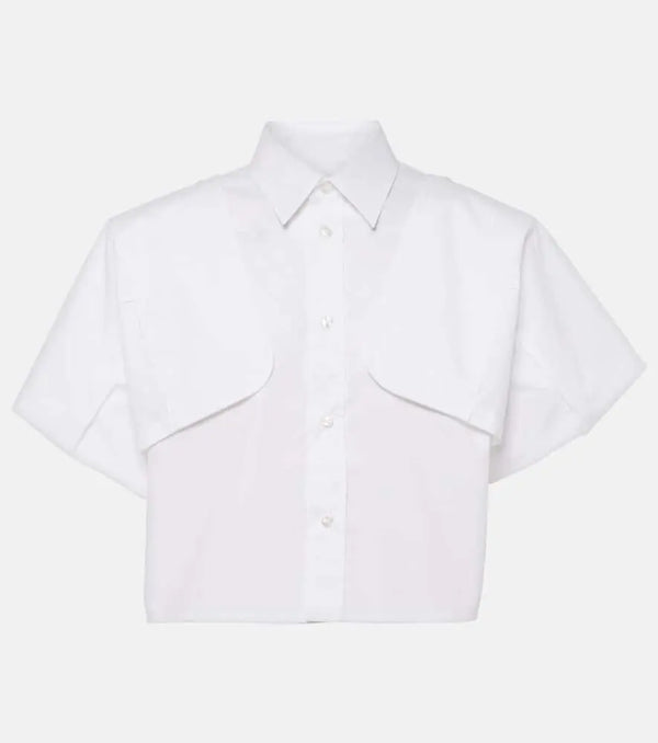 MM6 Maison Margiela Cotton cropped shirt