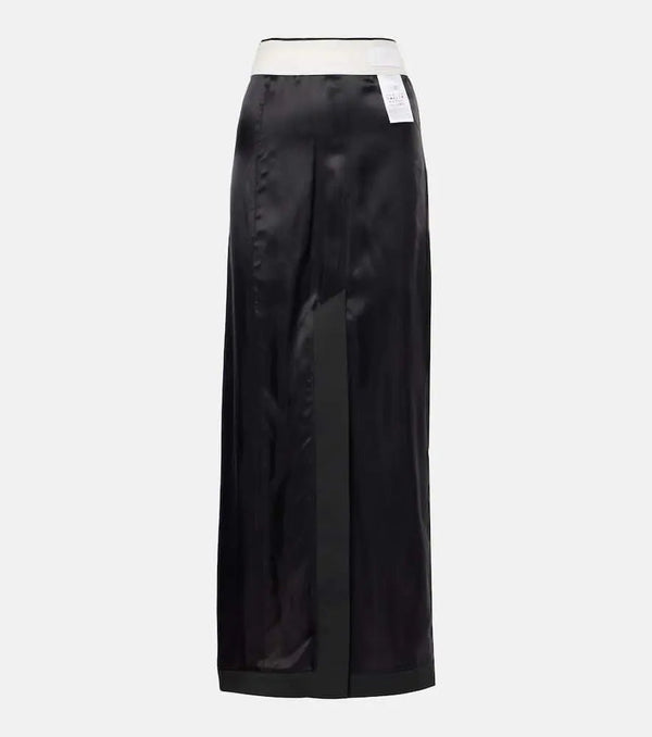 MM6 Maison Margiela Satin maxi skirt | LYBSTORE