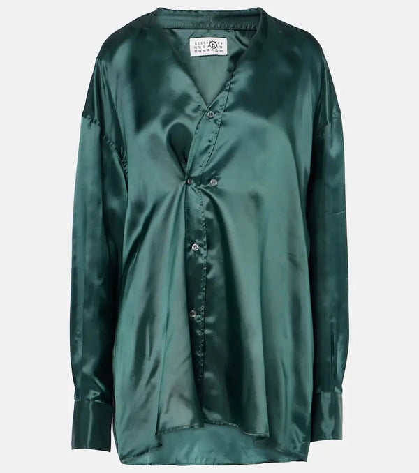 MM6 Maison Margiela Satin shirt | LYBSTORE