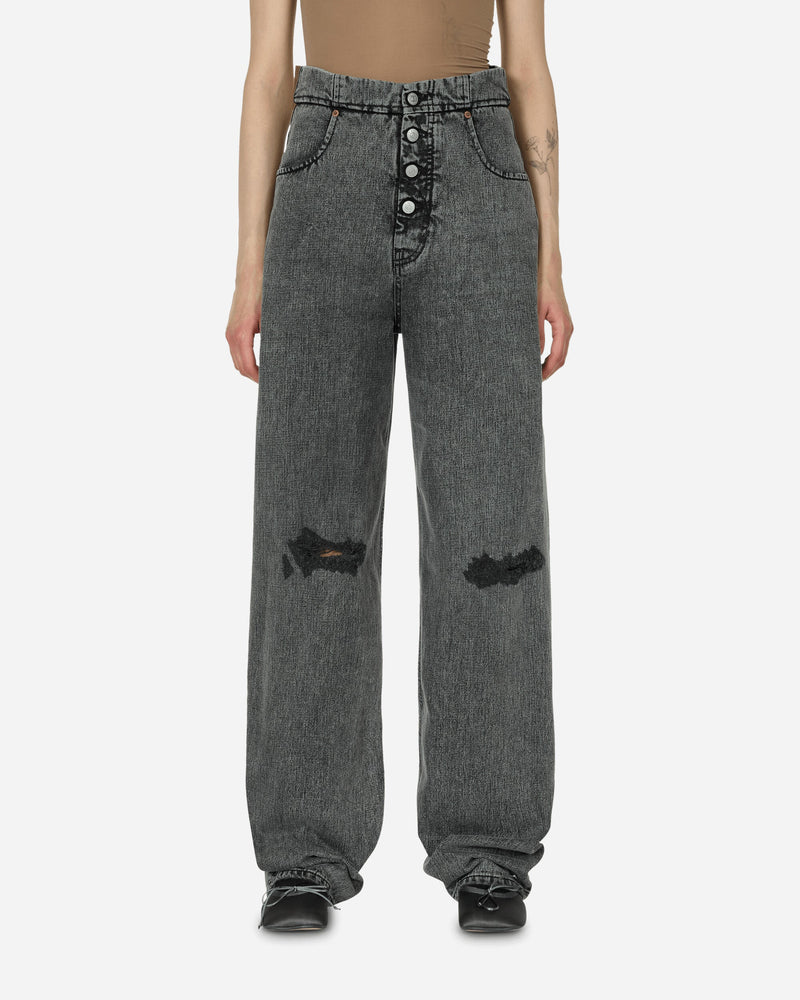 MM6 Maison Margiela Loose-Fit Denim Trousers Black