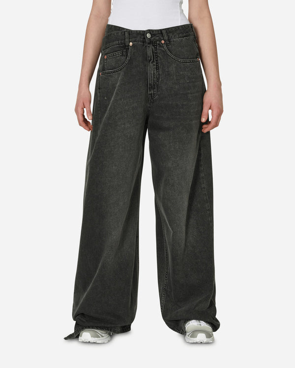 MM6 Maison Margiela 5-Pocket Side Panel Denim Trousers Grey