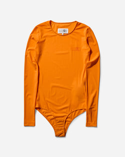 MM6 Maison Margiela Women s Long-Sleeve Bodysuit Orange