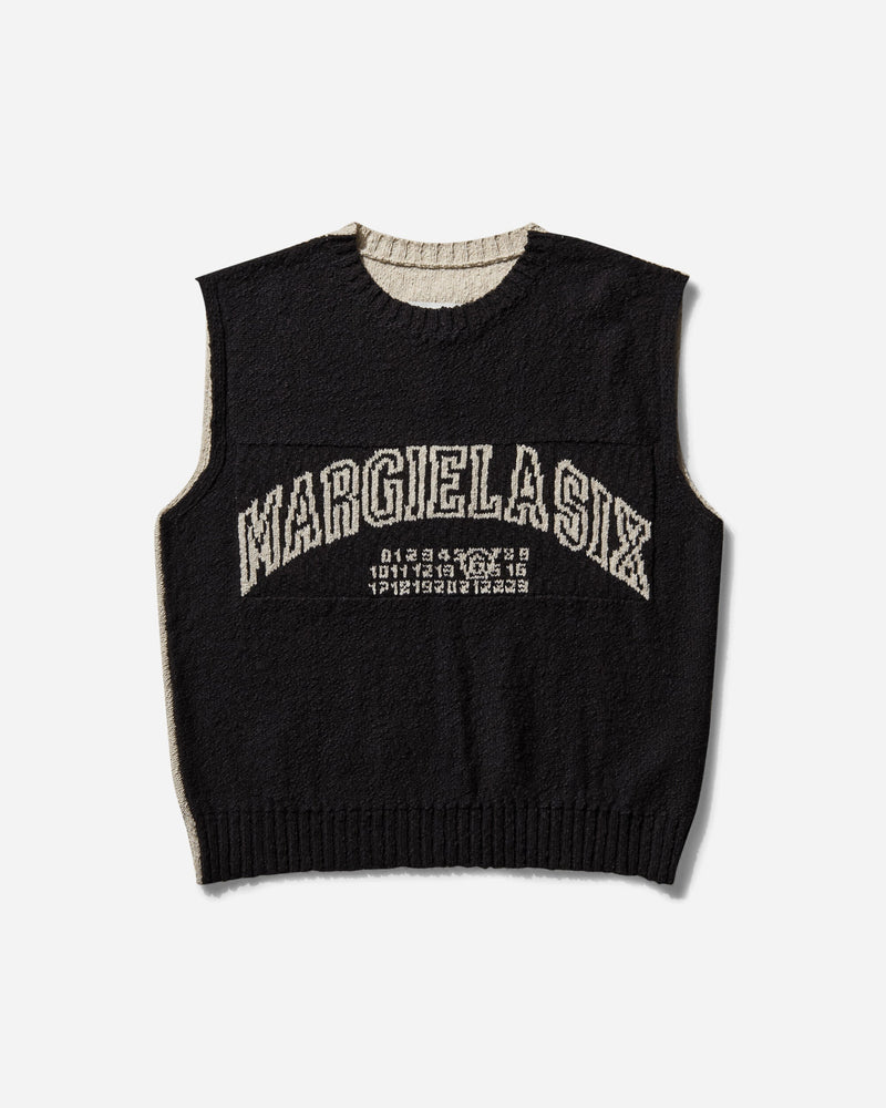 MM6 Maison Margiela Men s Varsity Gilet Black