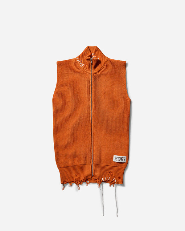 MM6 Maison Margiela Women s Zipped Gilet Orange