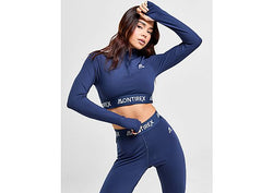 MONTIREX Icon Crop 1 4 Zip Top Navy