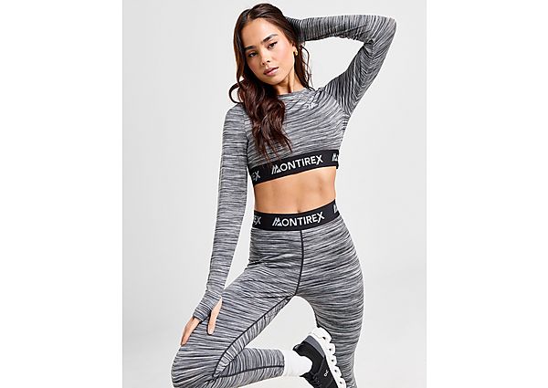 MONTIREX Icon Trail Long Sleeve Crop Top Grey