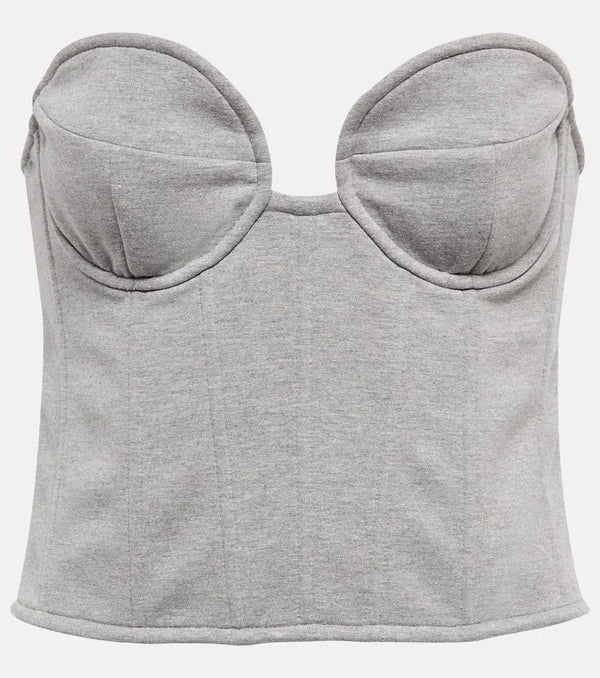 Magda Butrym Cotton-blend jersey bustier | LYBSTORE