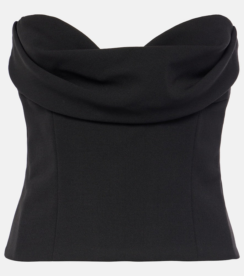 Magda Butrym Draped wool-blend corset