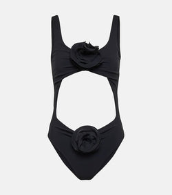 Magda Butrym Floral-appliqué cutout swimsuit