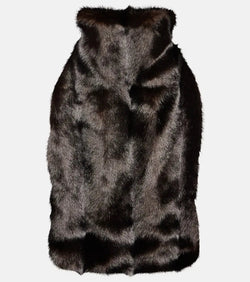 Magda Butrym Halterneck faux fur top