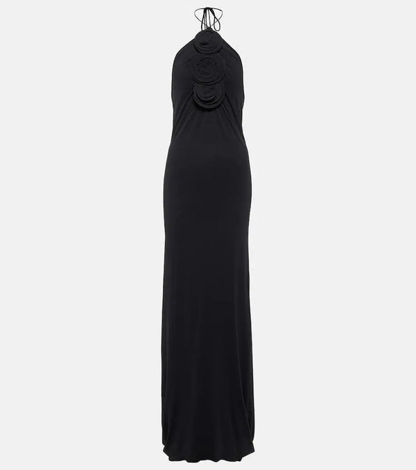 Magda Butrym Halterneck jersey gown | LYBSTORE